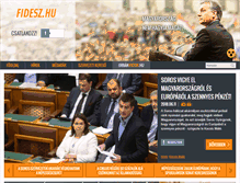 Tablet Screenshot of fidesz.hu