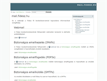 Tablet Screenshot of mail.fidesz.hu