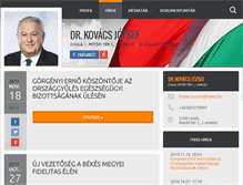 Tablet Screenshot of kovacsjozsef.fidesz.hu