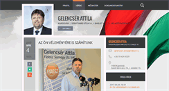 Desktop Screenshot of gelencserattila.fidesz.hu