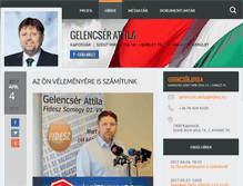 Tablet Screenshot of gelencserattila.fidesz.hu